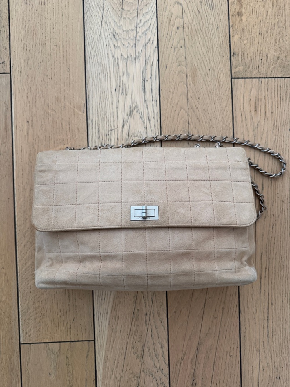 Authentic Chanel Shoulder Bag with Chain Strap